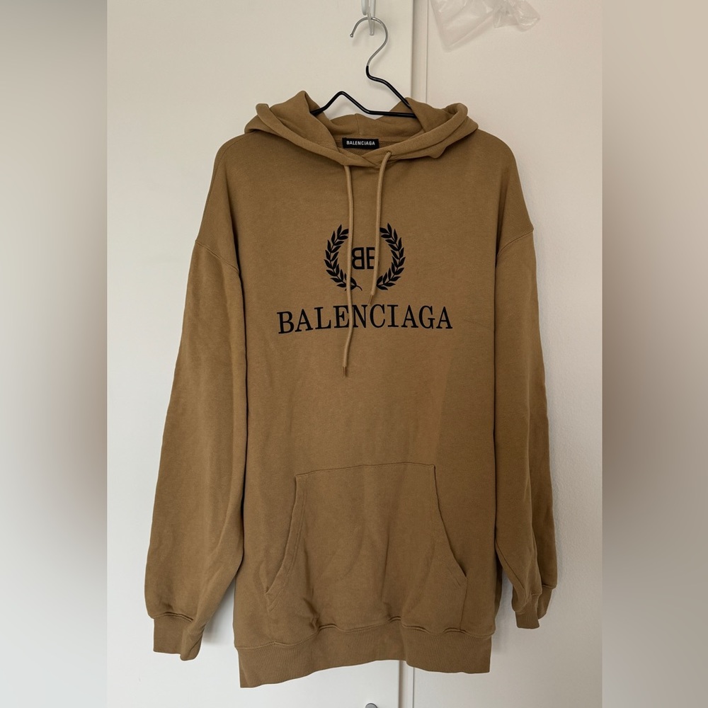 Balenciaga Men’s Brown Laurier bb Hoodie